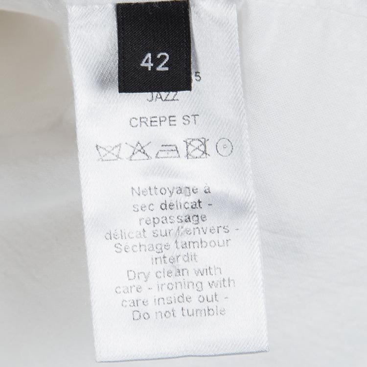 Pre Owned Joseph Off White Crepe Jazz Blazer L