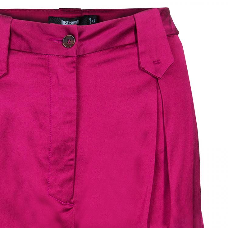 Pre Owned Just Cavalli Fuschia Pink Pocket Detail Pants