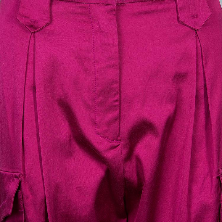 Pre Owned Just Cavalli Fuschia Pink Pocket Detail Pants
