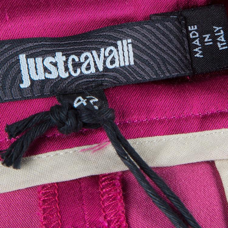 Pre Owned Just Cavalli Fuschia Pink Pocket Detail Pants