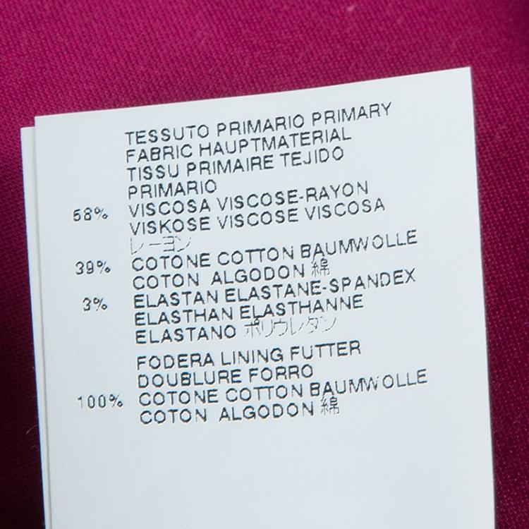 Pre Owned Just Cavalli Fuschia Pink Pocket Detail Pants