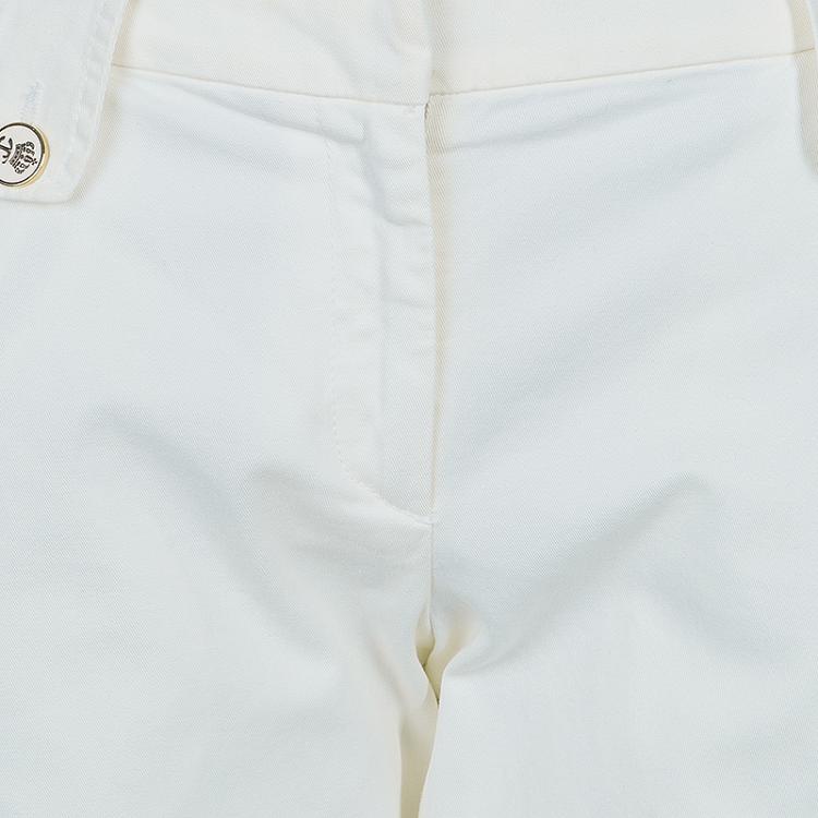 Pre Owned Just Cavalli White Wide Leg Denim Pants M