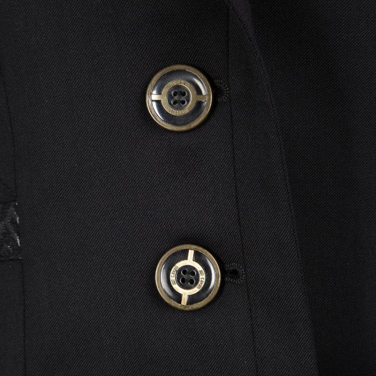 Pre Owned Just Cavalli Black Notched Collar Tailored Blazer M