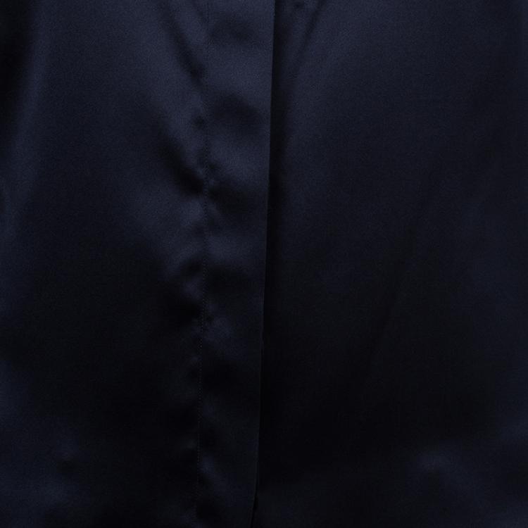 Pre Owned Just Cavalli Black Silk Shirt M