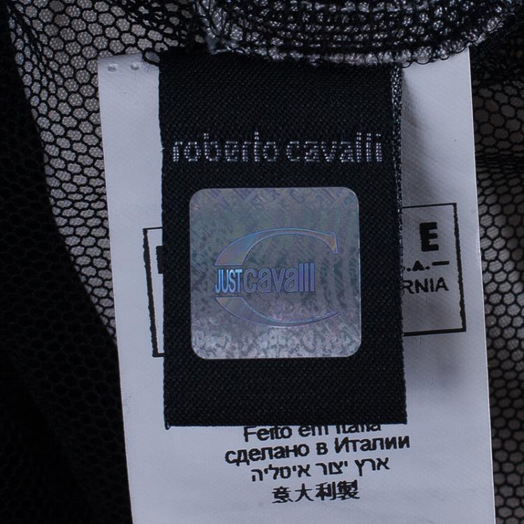Pre Owned Just Cavalli Ruched Printed Dress