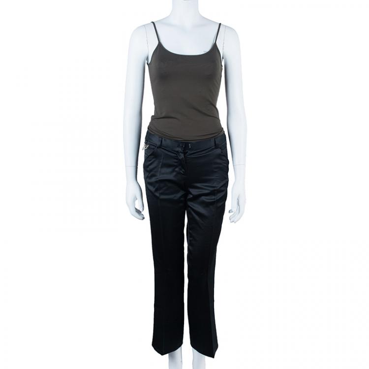 مملوكة مسبقًا Just Cavalli Black Satin Trouser S