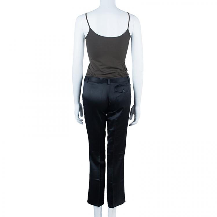 مملوكة مسبقًا Just Cavalli Black Satin Trouser S