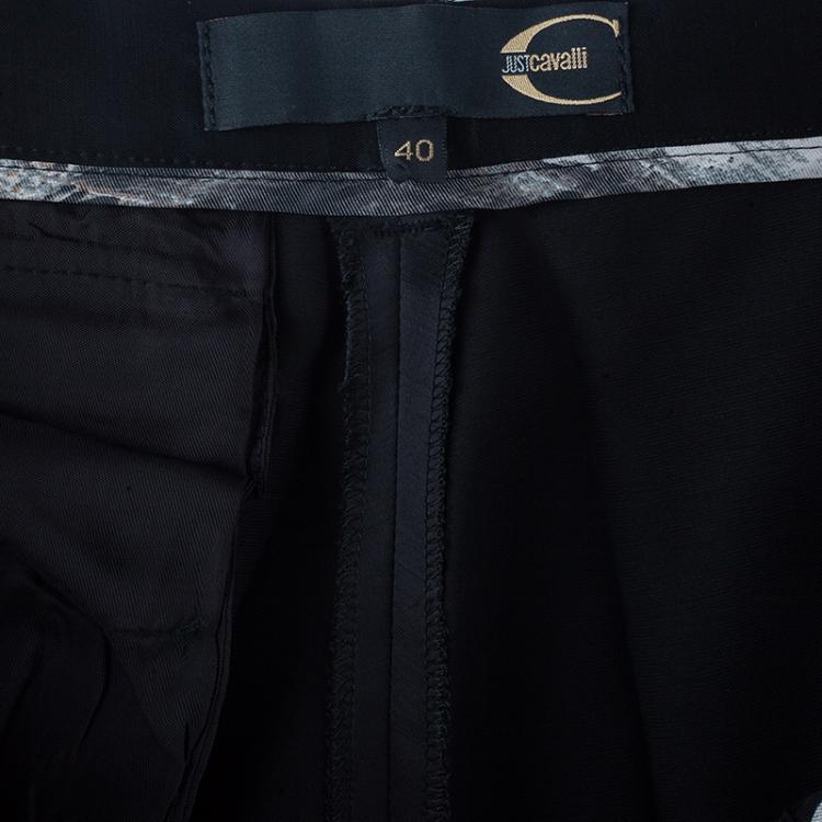 مملوكة مسبقًا Just Cavalli Black Satin Trouser S