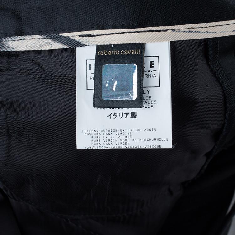 مملوكة مسبقًا Just Cavalli Black Satin Trouser S