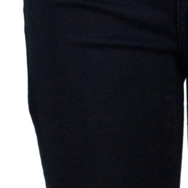 Pre Owned Just Cavalli Black Embellished Pocket Skinny Jeans M
