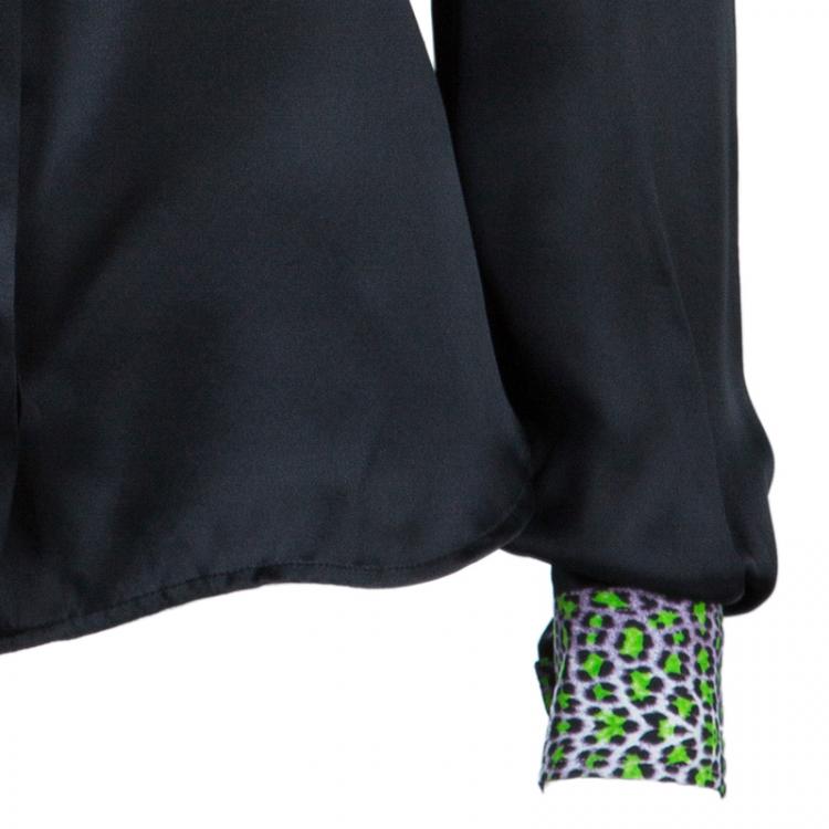 مملوكة مسبقًا Just Cavalli Embellished Collar Shirt S