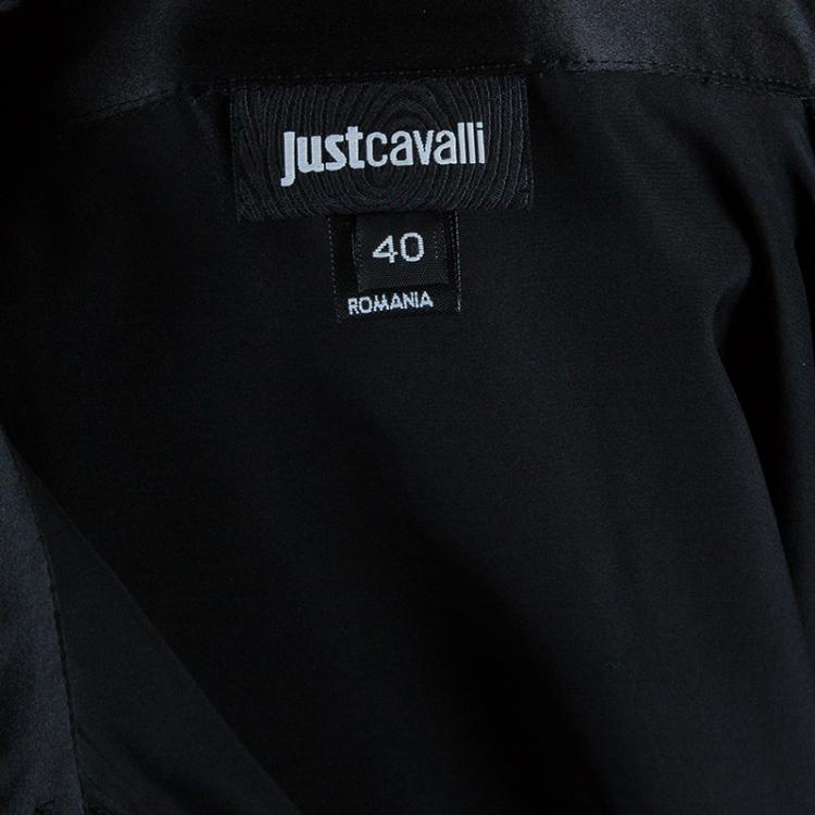 مملوكة مسبقًا Just Cavalli Embellished Collar Shirt S
