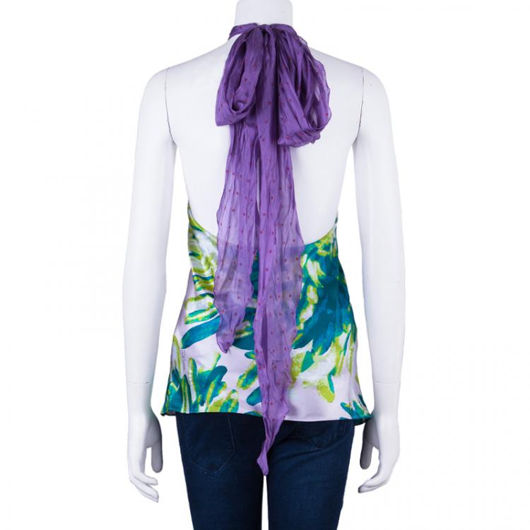 Pre Owned Just Cavalli Multicolor Printed Top M