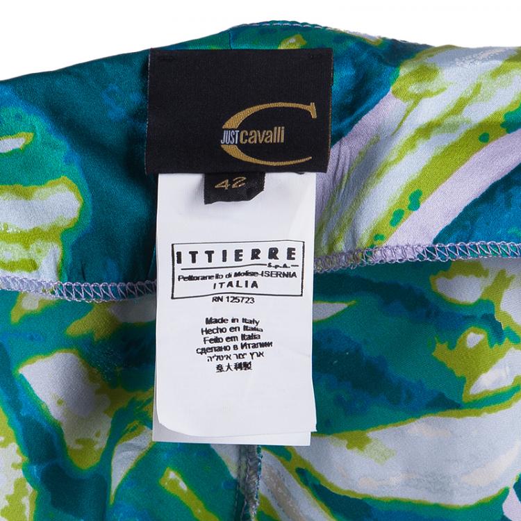 Pre Owned Just Cavalli Multicolor Printed Top M