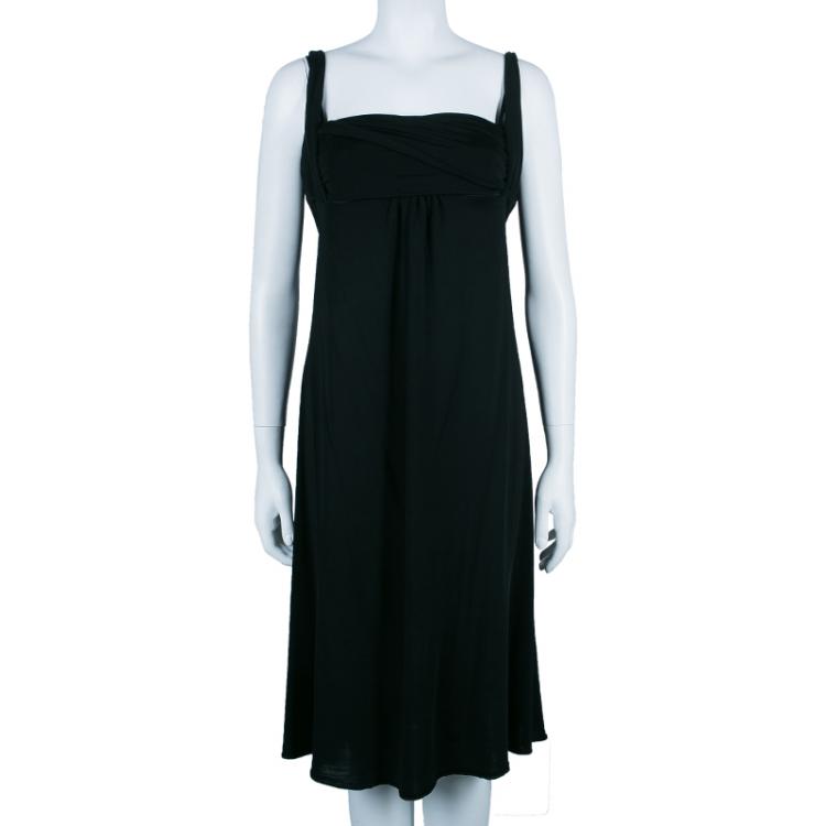 Pre Owned Just Cavalli Black Stretch Flare Dress M