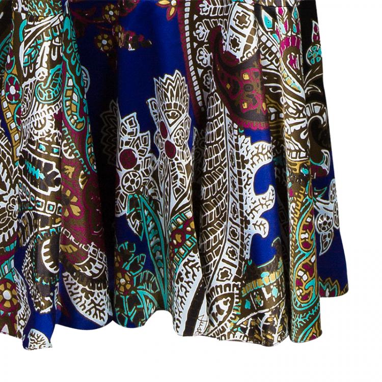 Pre Owned Just Cavalli Multicolor Printed  Maxi Skirt M
