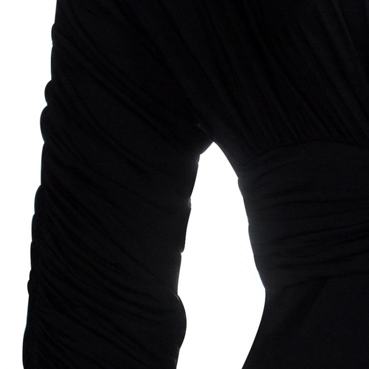 Pre Owned Just Cavalli Black Draped Top M