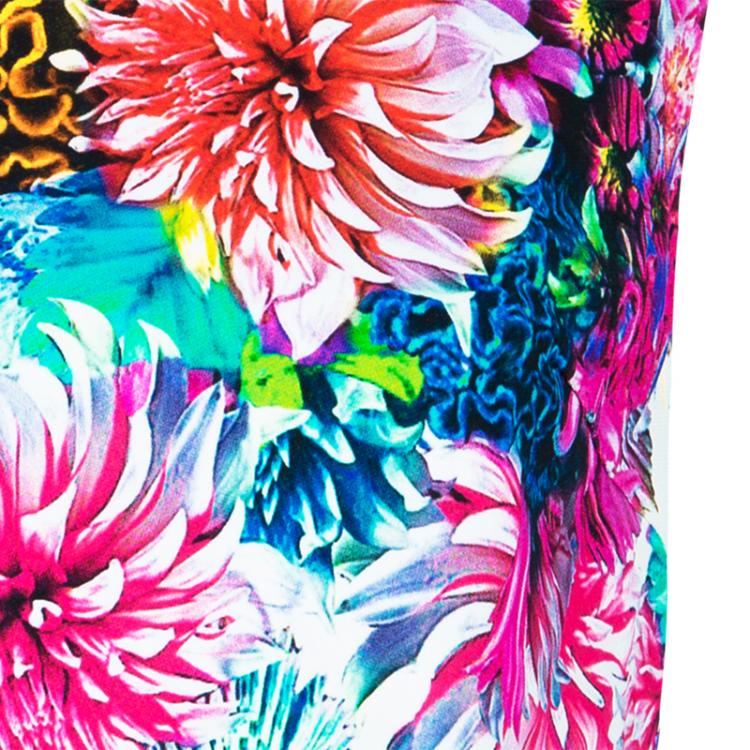 Pre Owned Just Cavalli Multicolor Flower Print Crop Top S