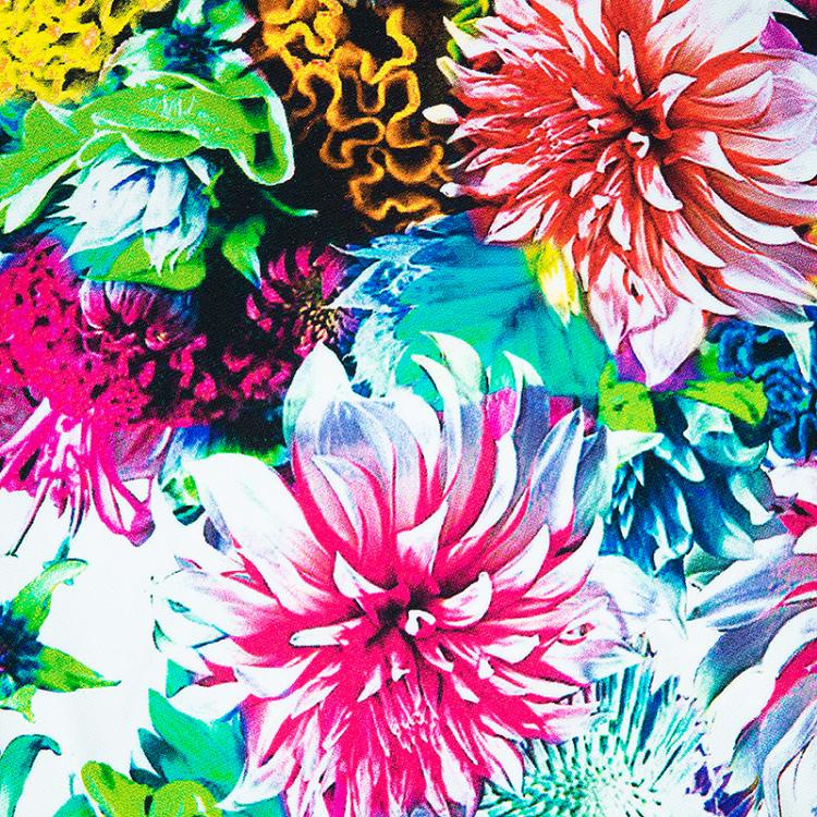 Pre Owned Just Cavalli Multicolor Flower Print Crop Top S
