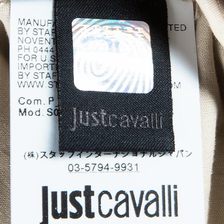 Pre Owned Just Cavalli Beige Floral Trim Shorts S