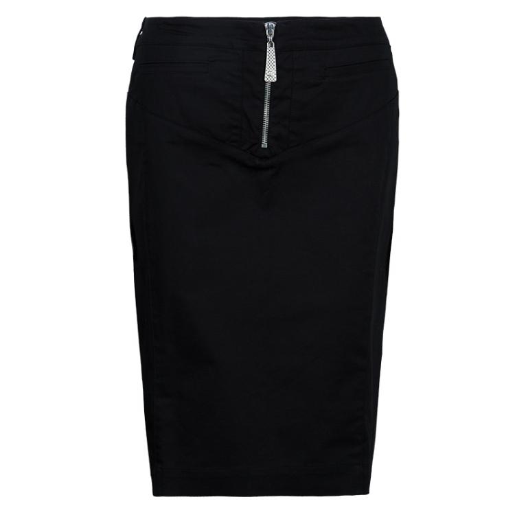 مملوكة مسبقًا Just Cavalli Black Pencil Skirt L