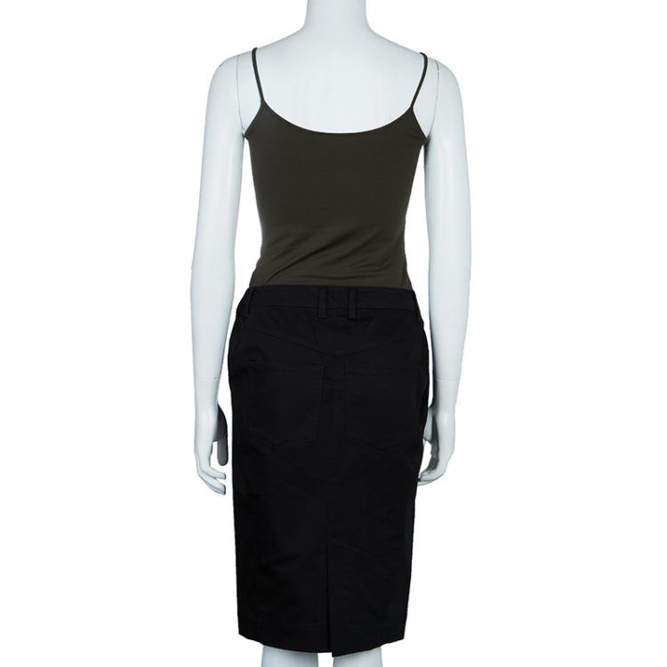 مملوكة مسبقًا Just Cavalli Black Pencil Skirt L