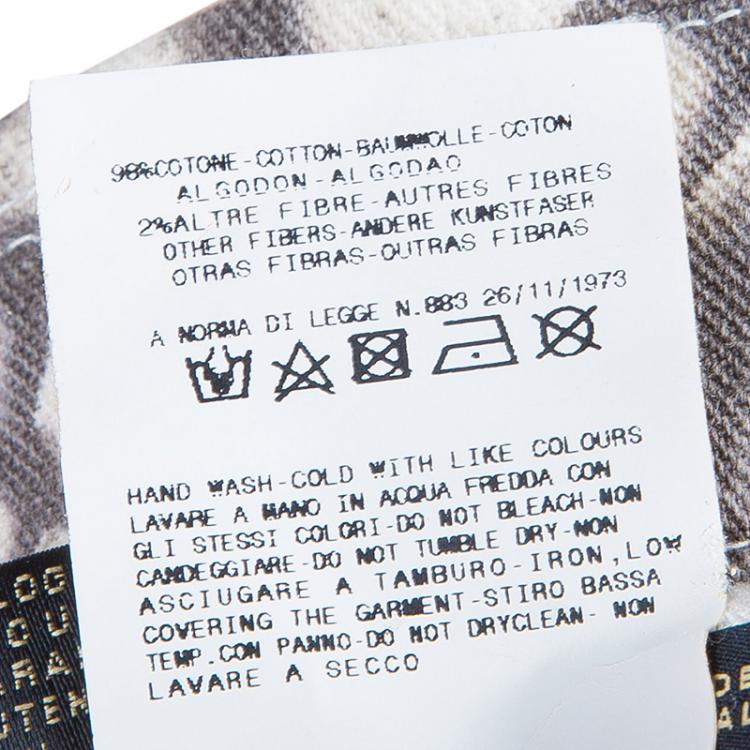 Pre Owned Just Cavalli Off-White Printed Blazer S