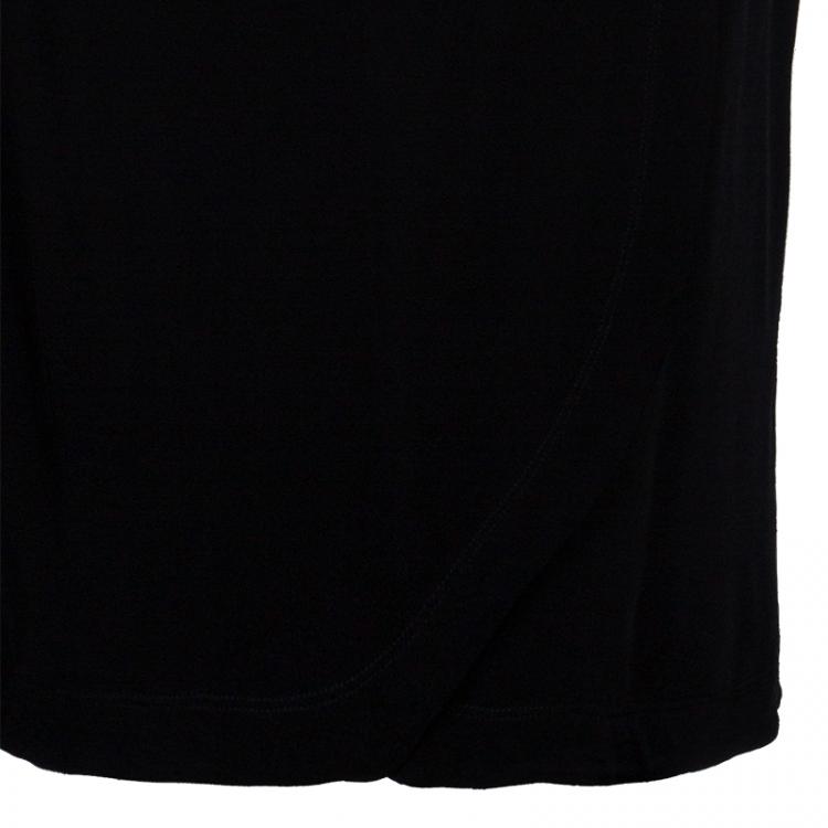 Pre Owned Just Cavalli Black Wrap Dress M