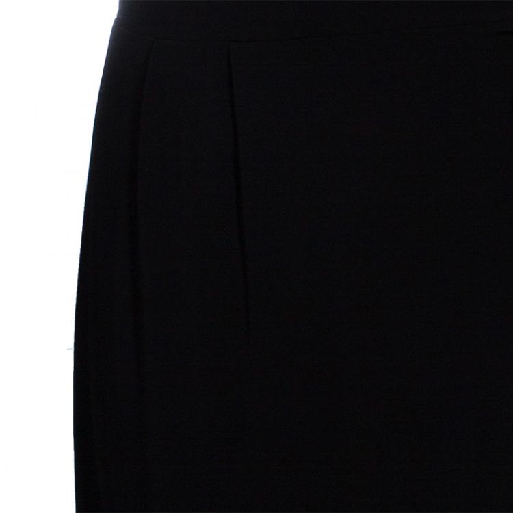 Pre Owned Just Cavalli Black Wrap Dress M
