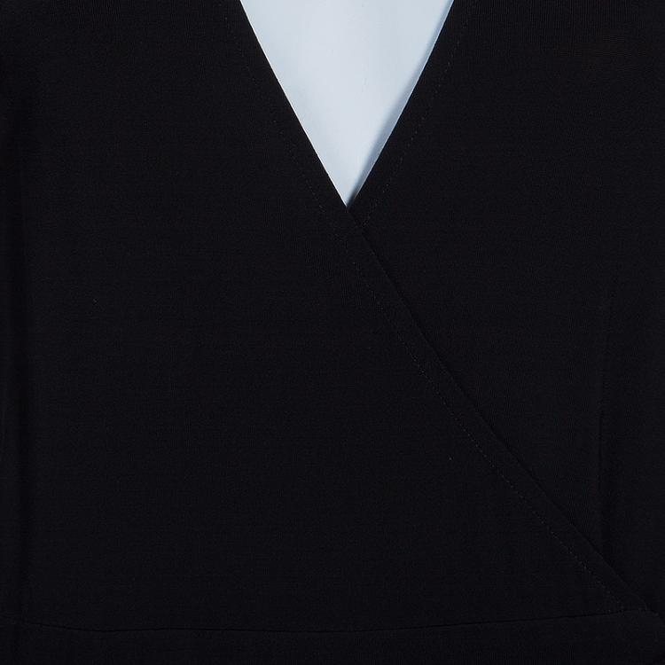 Pre Owned Just Cavalli Black Wrap Dress M