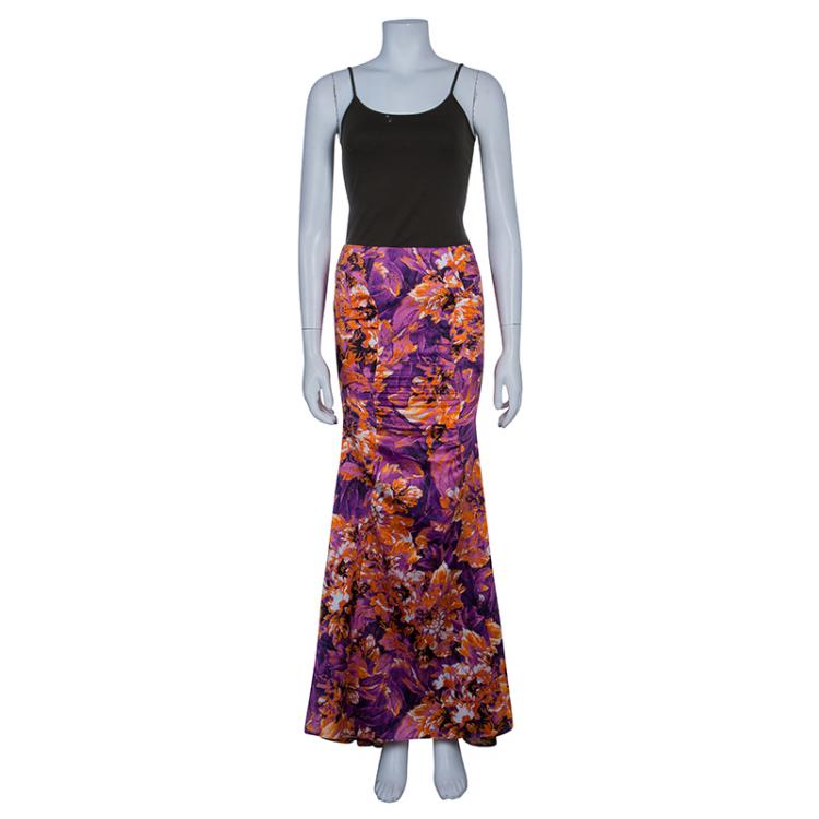مملوكة مسبقًا Just Cavalli Floral Maxi Skirt S