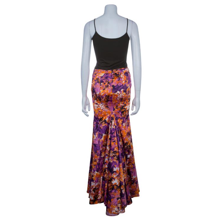 مملوكة مسبقًا Just Cavalli Floral Maxi Skirt S