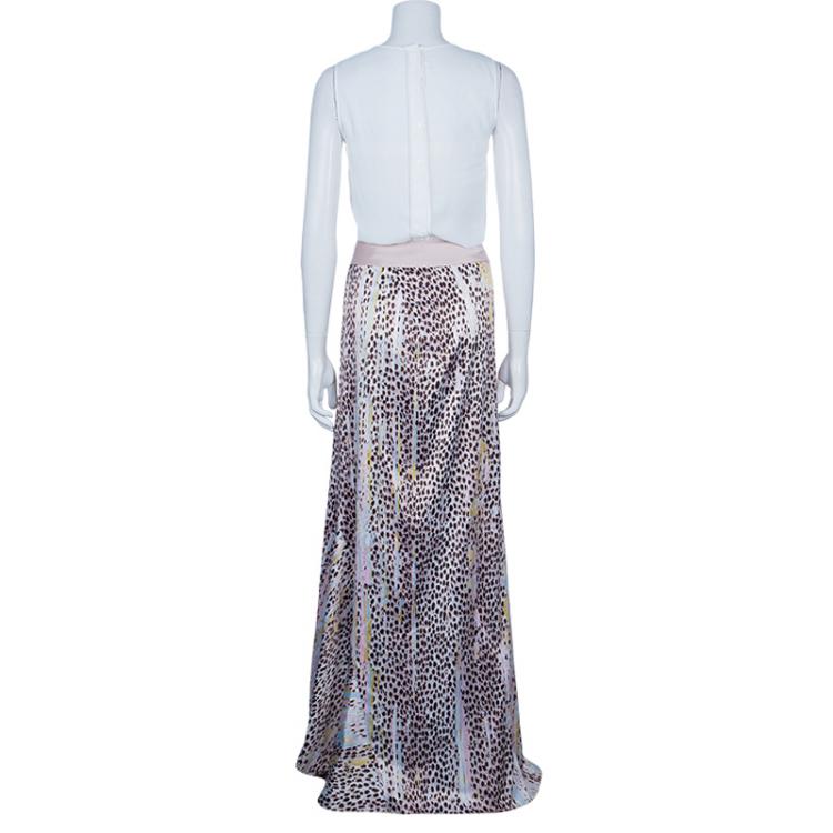 Pre Owned Just Cavalli Animal Print Maxi Skirt XL