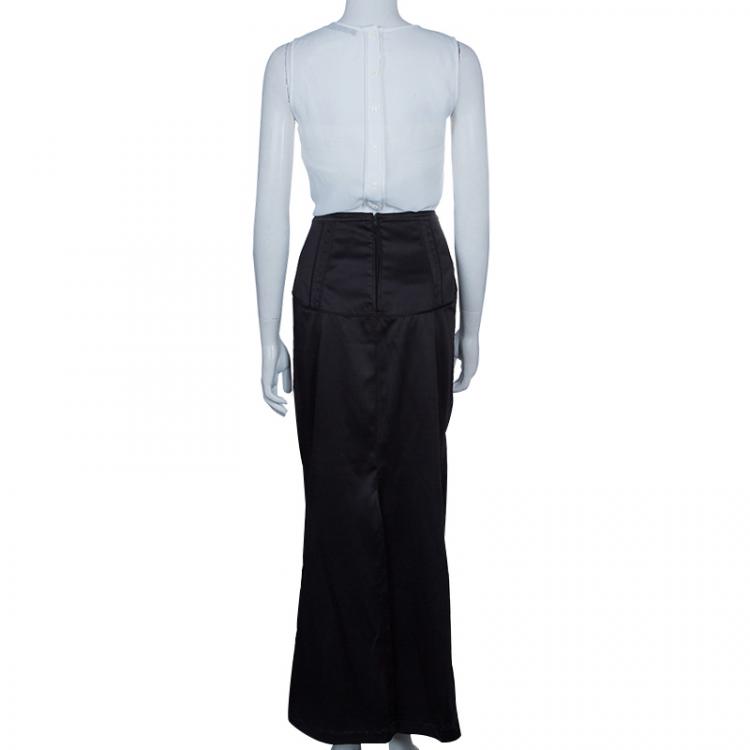 Pre Owned Just Cavalli Black Maxi Skirt L