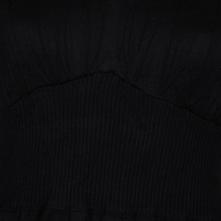 Pre Owned Just Cavalli Black Long Sleeve Sweater M