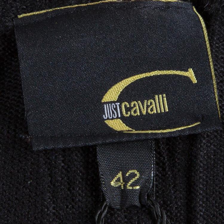 Pre Owned Just Cavalli Black Long Sleeve Sweater M