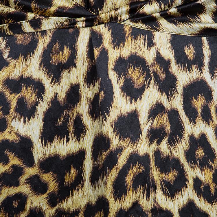 Pre Owned Just Cavalli Leopard Print Skirt XL