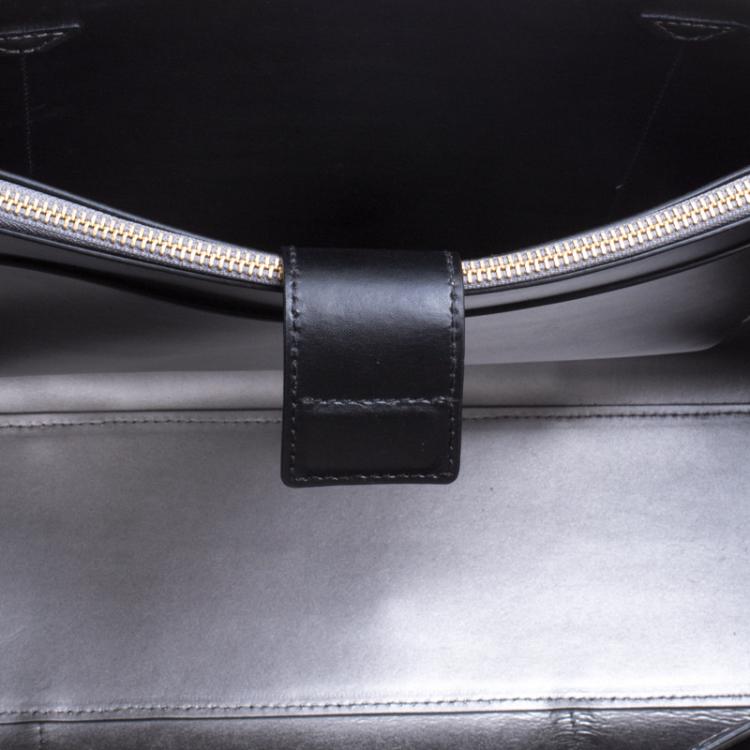Pre Owned Kate Spade Black Leather Large Arbour Hill Elodie Shopping Tote