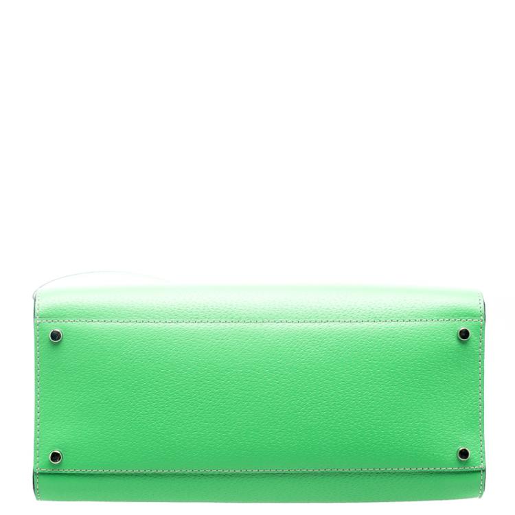 Pre Owned Kate Spade Light Green Leather Wellesley Satchel