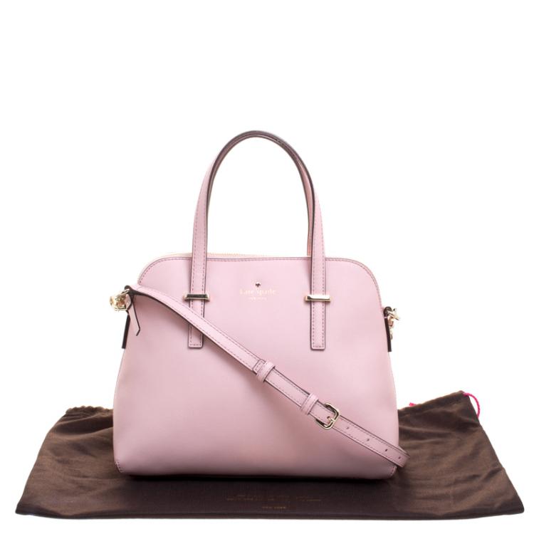 Pre Owned Kate Spade Pink Leather Cedar Street Maise Satchel