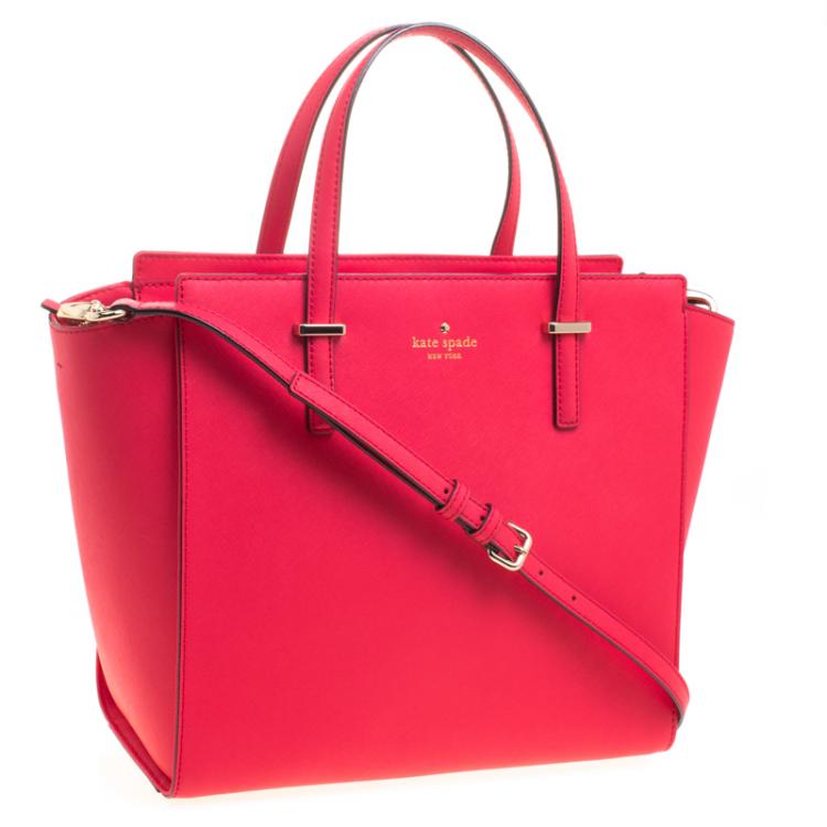 red kate spade tote bag