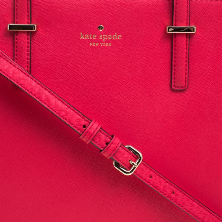 مملوكة مسبقًا Kate Spade Red Leather Cedar Street Hayden Tote