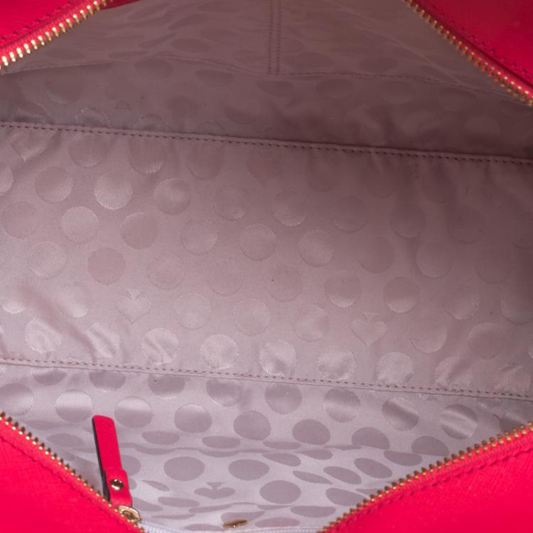 مملوكة مسبقًا Kate Spade Red Leather Cedar Street Hayden Tote