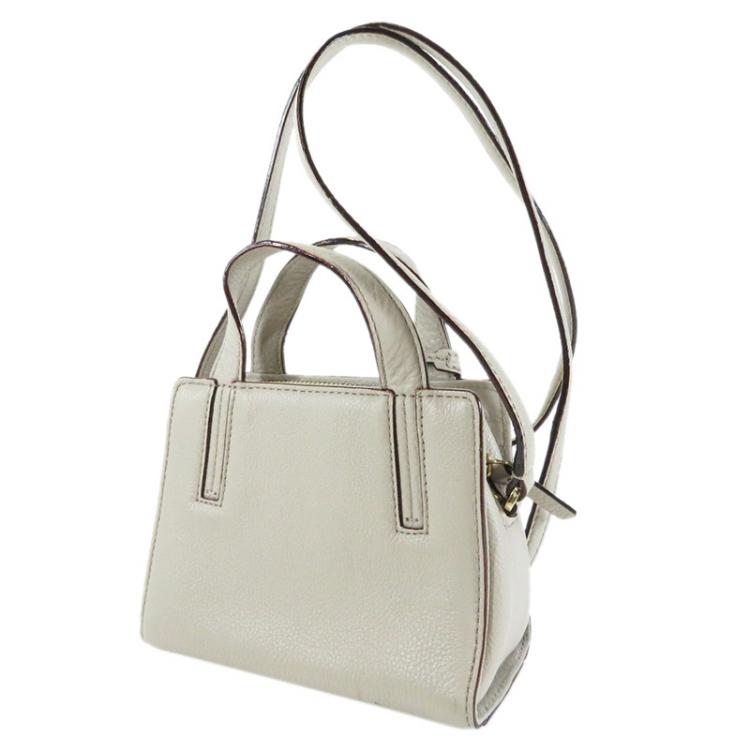 مملوكة مسبقًا Kate Spade White Leather Shoulder Bag