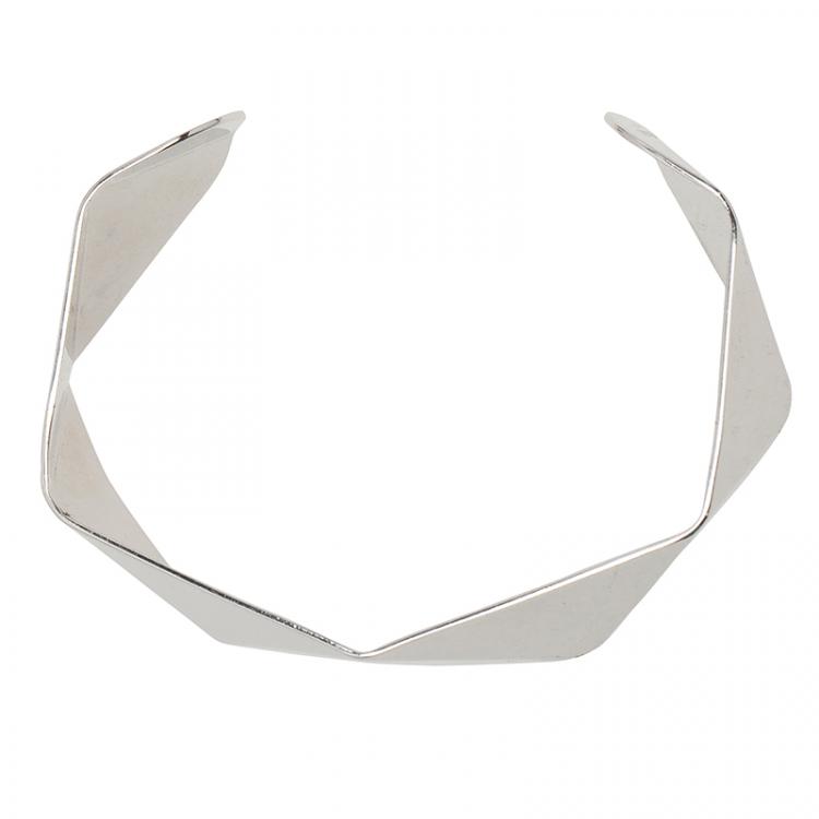 Pre Owned Kenzo Silver Tone Cuff Bracelet