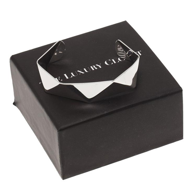 Pre Owned Kenzo Silver Tone Cuff Bracelet