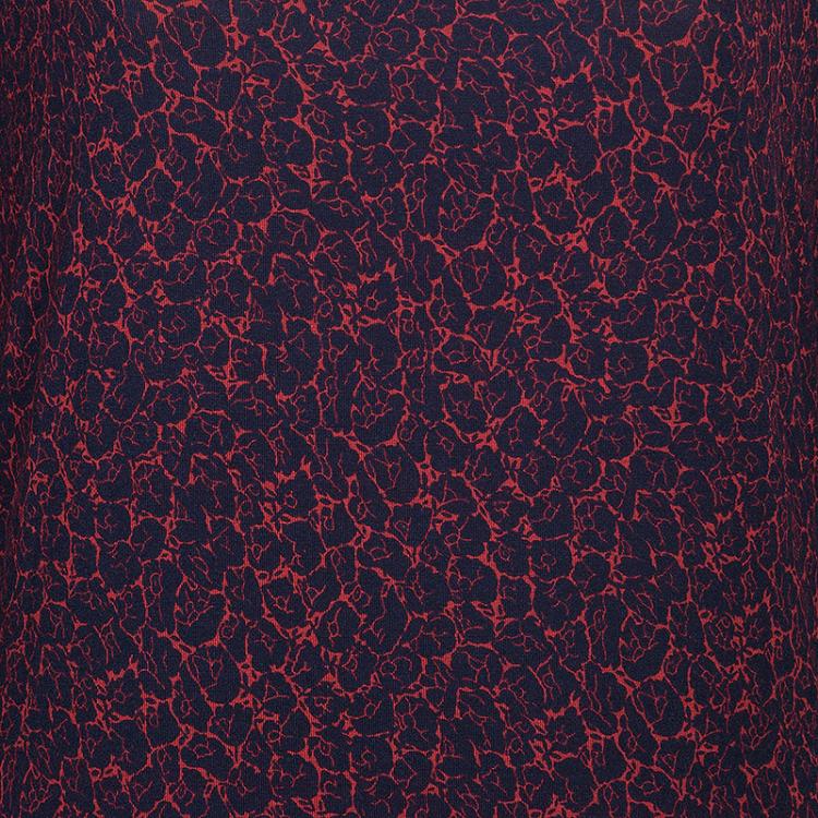 مملوكة مسبقًا Kenzo Red/Navy Drop Waist Dress XL