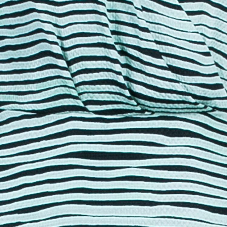 Pre Owned Kenzo Brush Striped Silk Maxi Dress M