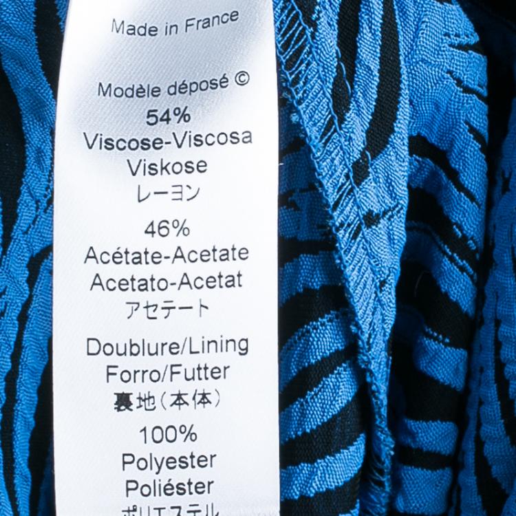 Pre Owned Kenzo Brush Stroke Silk Skirt M