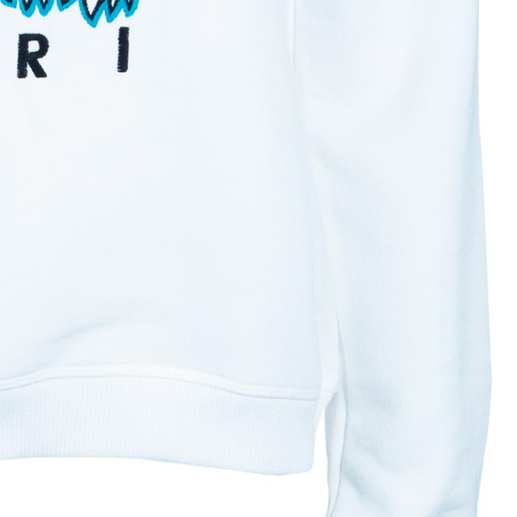 Pre Owned Kenzo White Tiger Embroidered Sweater L